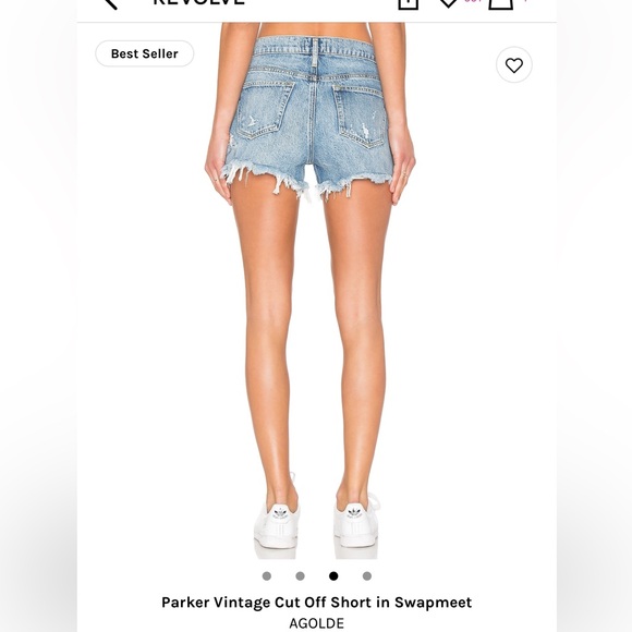 AGOLDE - Park Vintage Cut Off Shorts - Picture 2 of 7